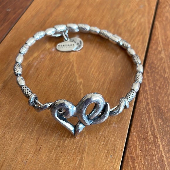 Alex and Ani Jewelry Alex And Ani Heart Bracelet Silver Tone Poshmark